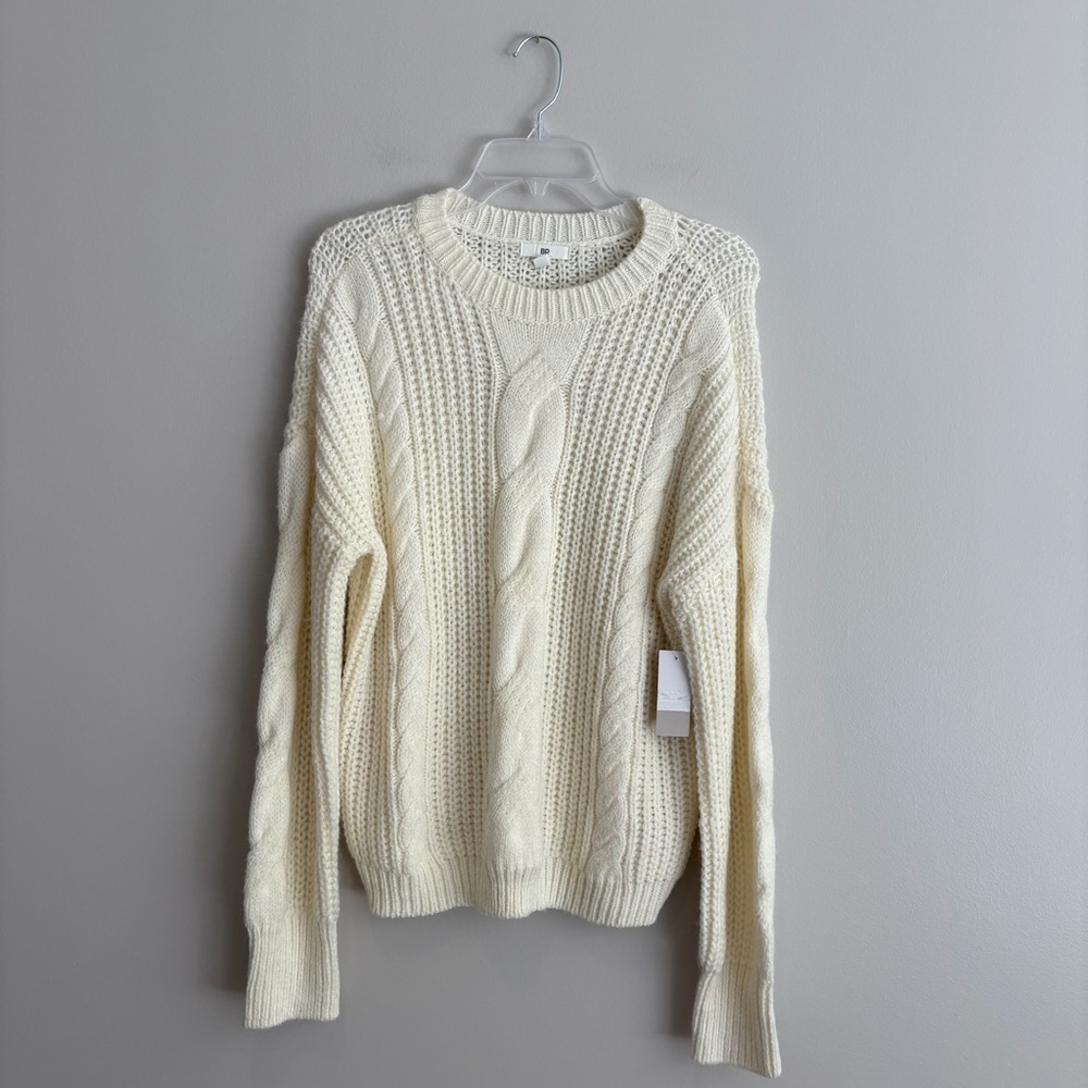 BP Cream Cable Knit Sweater new size XL